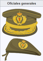 gorra oficiales generales