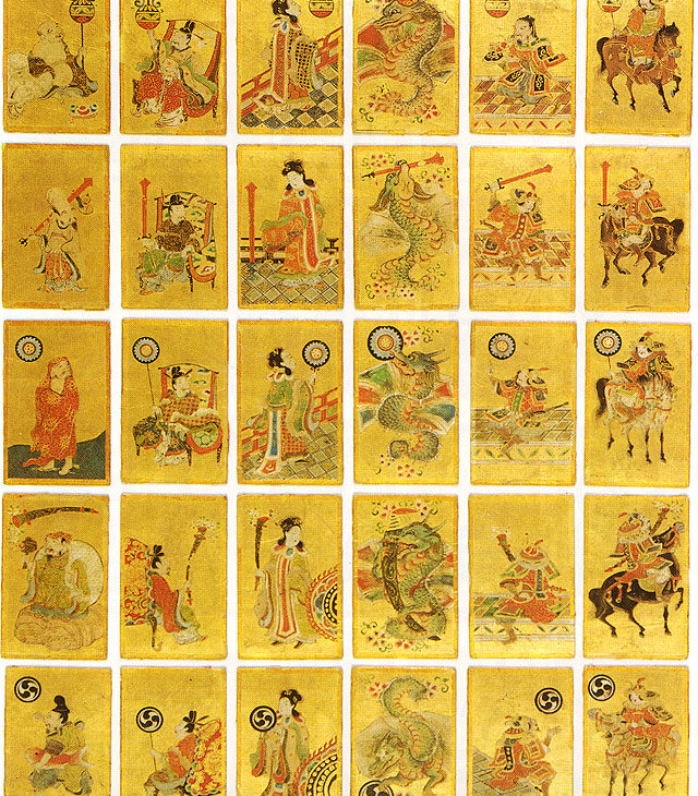 (Antiguas cartas japonesas "Unshun Karuta")
