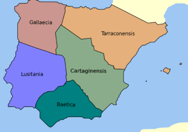 División de Hispania por Dioclesiano, año 17 a. C.
