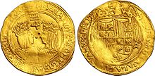 Moneda de 4 escudos de los Reyes Católicos